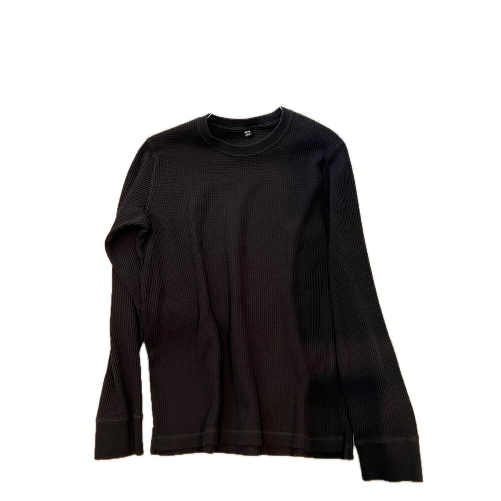 Uniqlo Black Thermal Shirt Mens Large